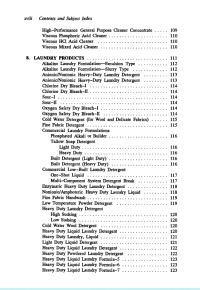 ADVANCED CLEANING PRODUCT FORMULATION C7 -