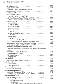cosmetic additives an industrial guide C11 -