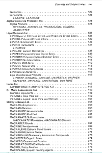 cosmetic additives an industrial guide C14 -