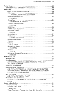 cosmetic additives an industrial guide C3 -