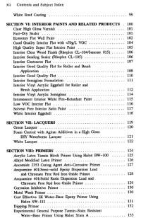 Water Based Paint Formulations C4 -