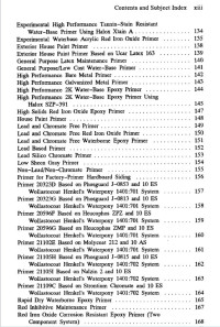 Water Based Paint Formulations C5 -