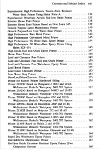 Water Based Paint Formulations C5 -